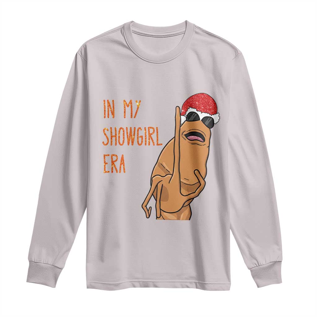Marcus The Worm Christmas Meme Long Sleeve Shirt In My Costume Era TS14 Ice Gray Print Your Wear