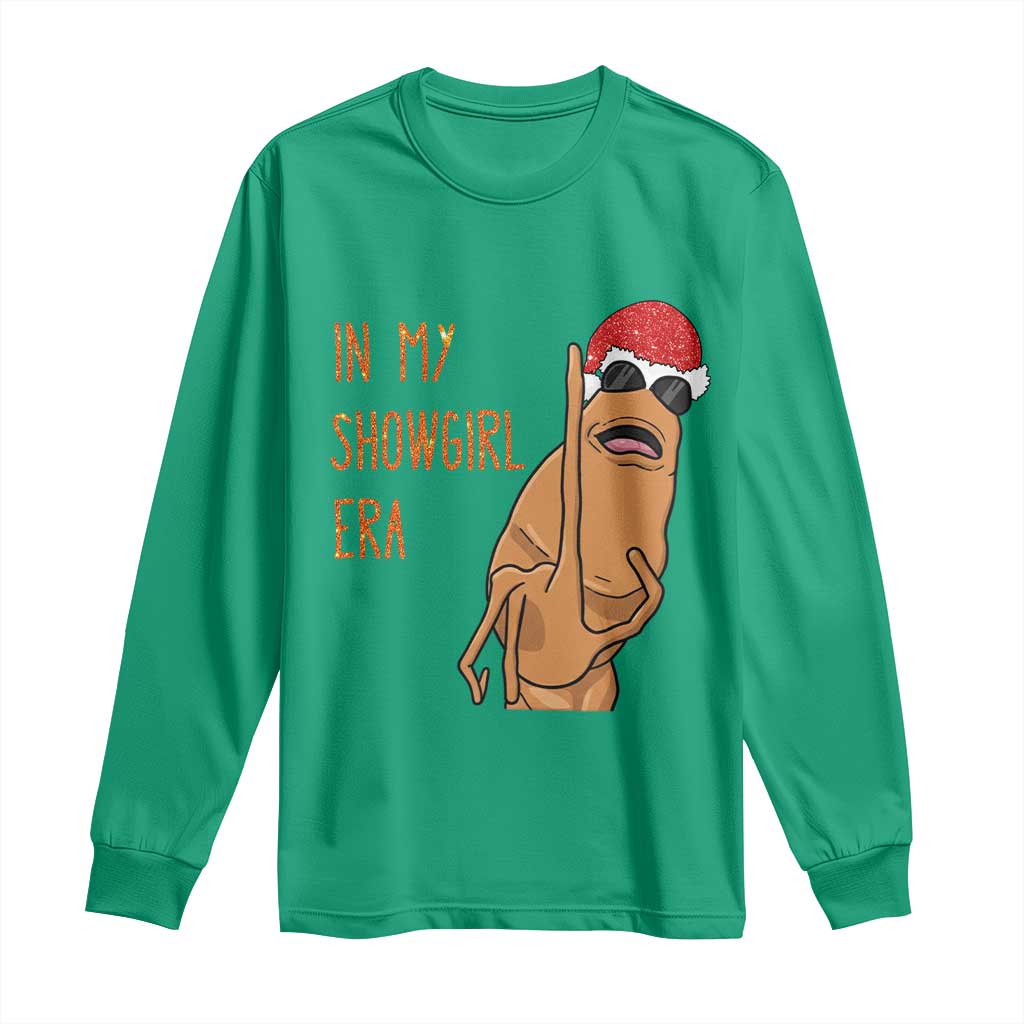 Marcus The Worm Christmas Meme Long Sleeve Shirt In My Costume Era TS14 Irish Green Print Your Wear