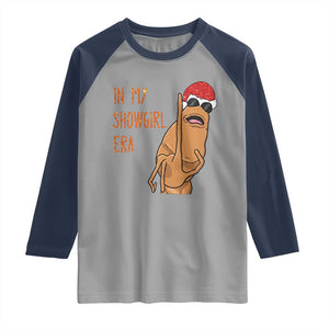 Marcus The Worm Christmas Meme Raglan Shirt In My Costume Era TS14 Sport Gray Navy Print Your Wear