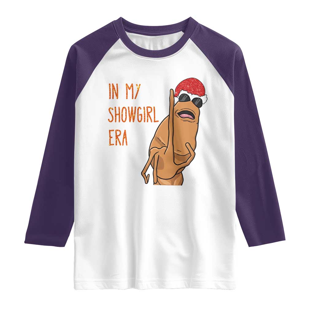 Marcus The Worm Christmas Meme Raglan Shirt In My Costume Era TS14 White Purple Print Your Wear