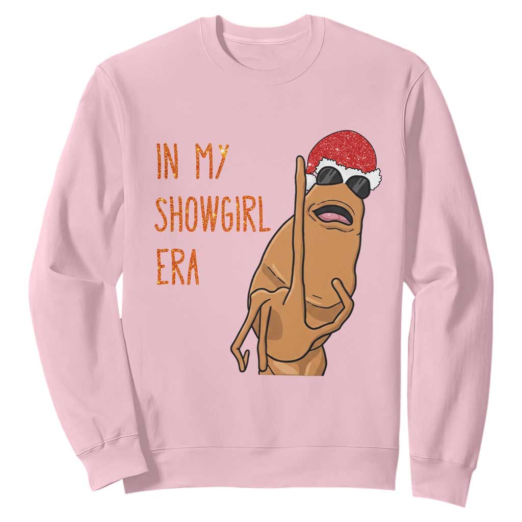 Marcus The Worm Christmas Meme Sweatshirt In My Costume Era TS14 Light Pink Print Your Wear