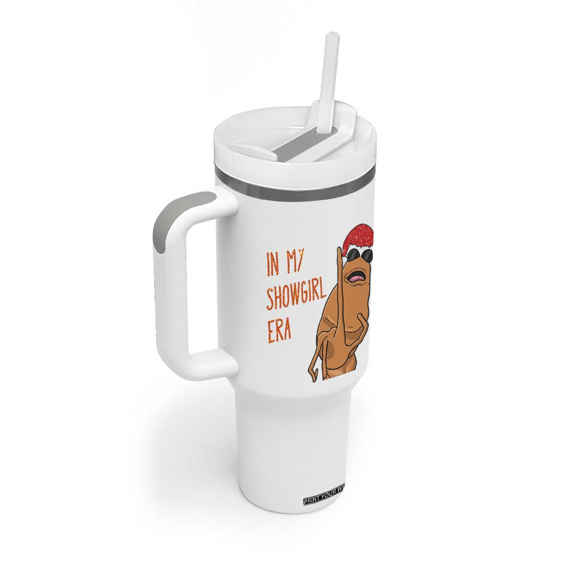 Marcus The Worm Christmas Meme Tumbler With Handle In My Costume Era TS14 Print Your Wear