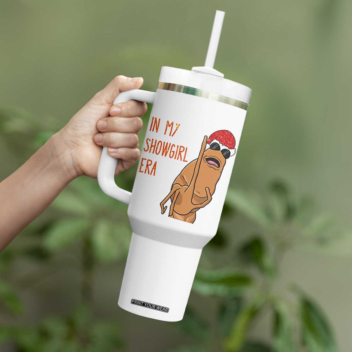 Marcus The Worm Christmas Meme Tumbler With Handle In My Costume Era TS14 Print Your Wear