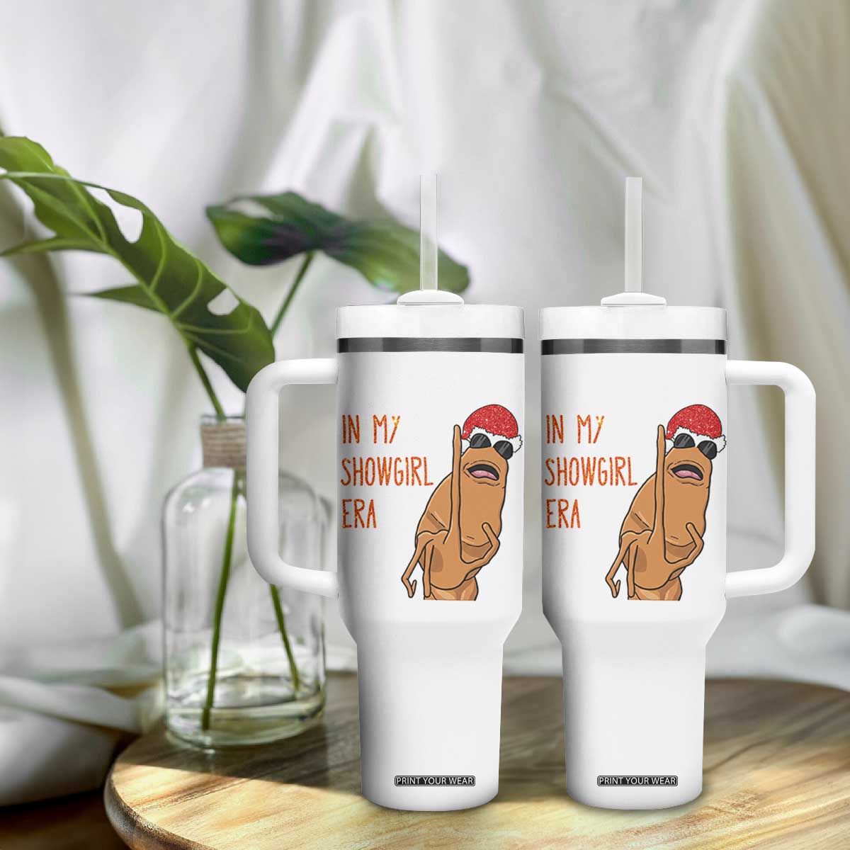 Marcus The Worm Christmas Meme Tumbler With Handle In My Costume Era TS14 Print Your Wear