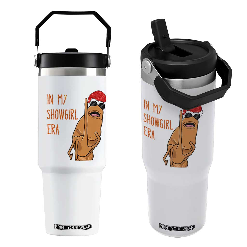Marcus The Worm Christmas Meme Flip Straw Tumbler In My Costume Era TS14 One Size: 30 oz White Print Your Wear