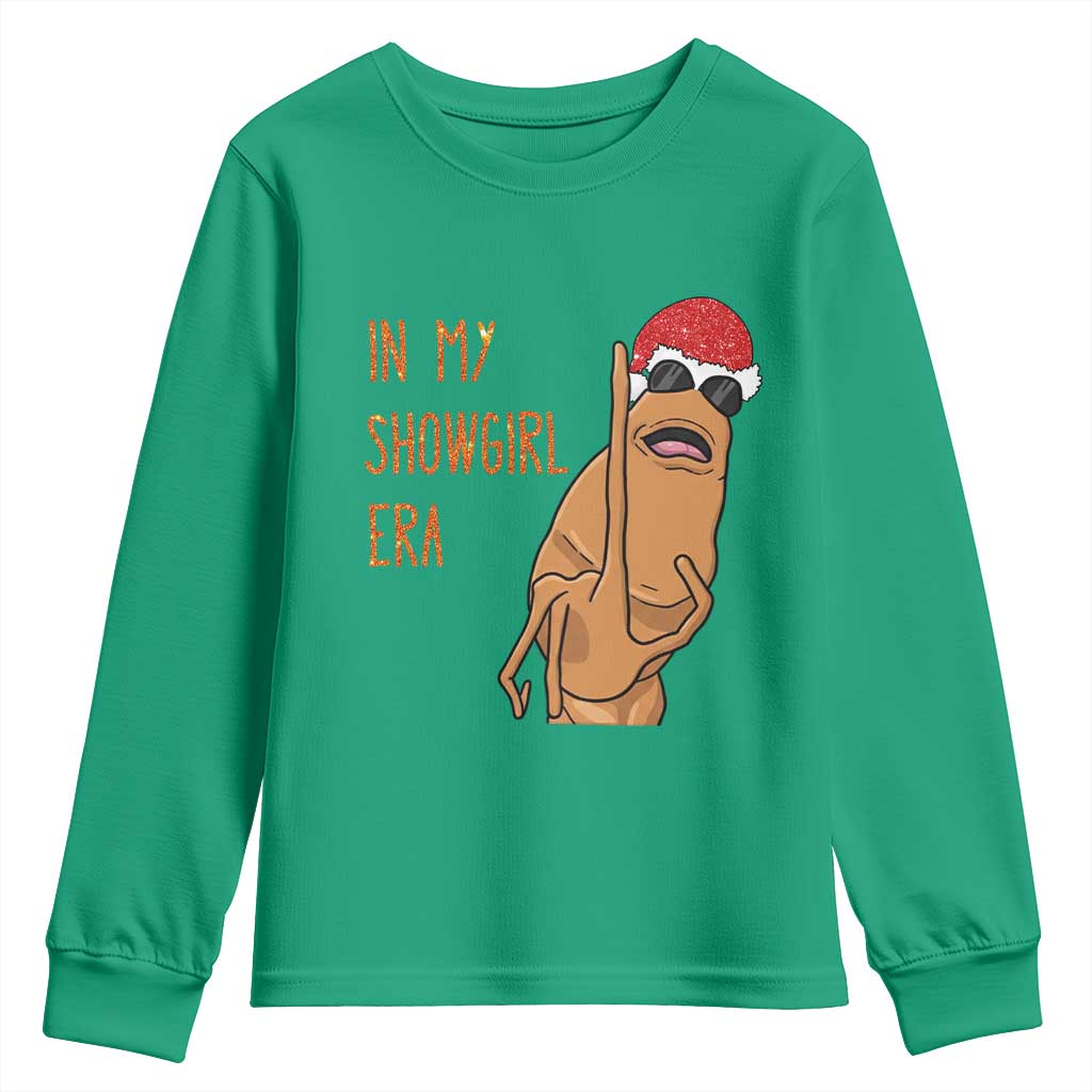 Marcus The Worm Christmas Meme Youth Sweatshirt In My Costume Era TS14 Irish Green Print Your Wear