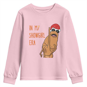 Marcus The Worm Christmas Meme Youth Sweatshirt In My Costume Era TS14 Light Pink Print Your Wear