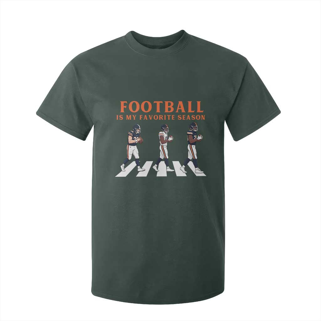 Football Is My Favorite Season T Shirt For Kid Funny Football Lover TS14 Dark Forest Green Print Your Wear