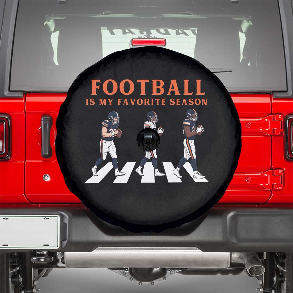 Football Is My Favorite Season Spare Tire Cover Funny Football Lover TS14 Black Print Your Wear
