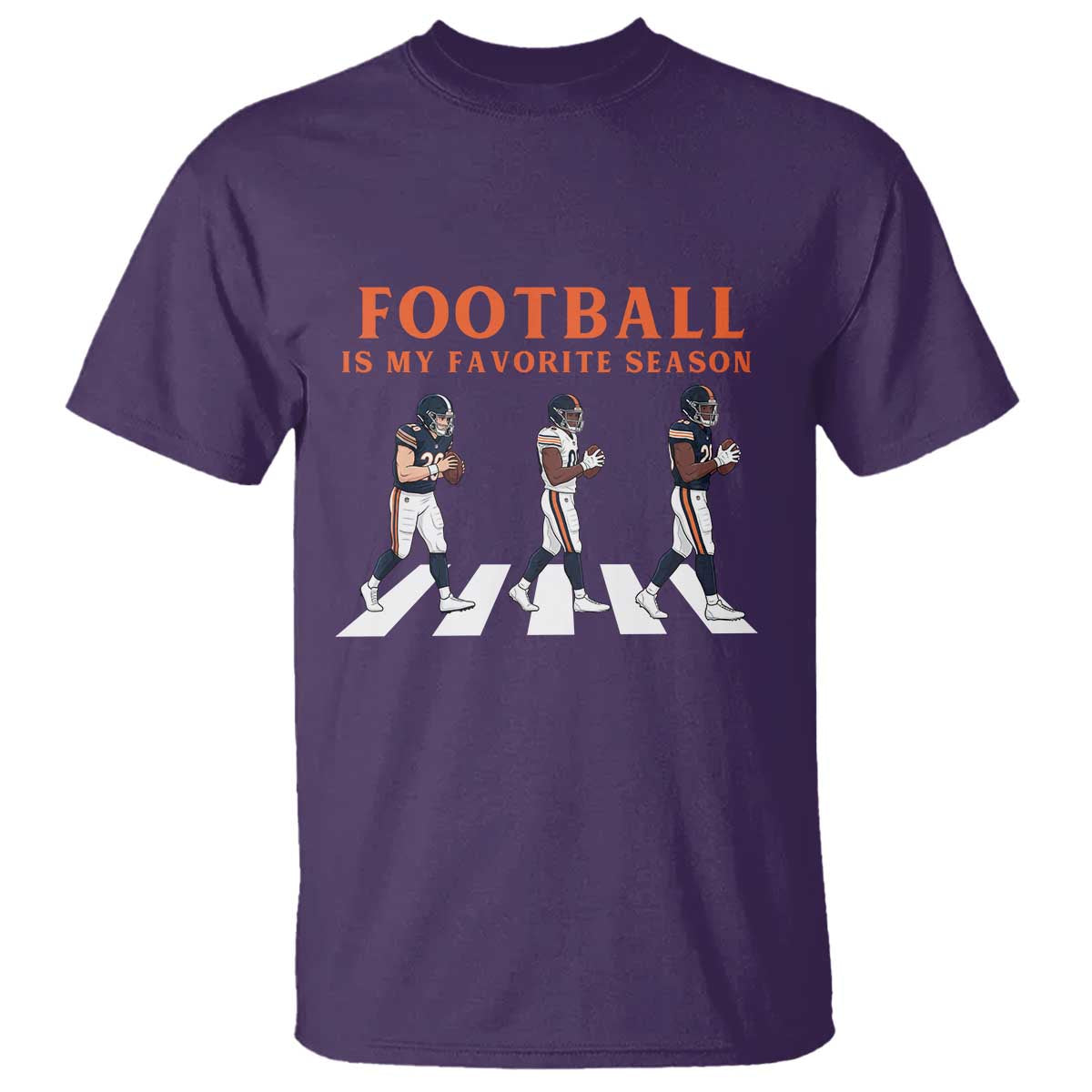 Football Is My Favorite Season T Shirt Funny Football Lover TS14 Purple Print Your Wear