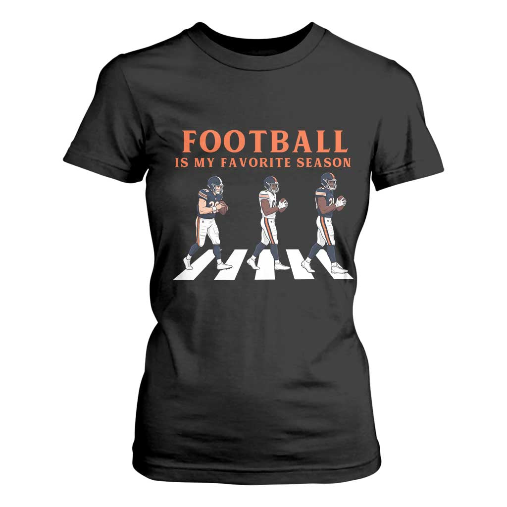 Football Is My Favorite Season T Shirt For Women Funny Football Lover TS14 Black Print Your Wear