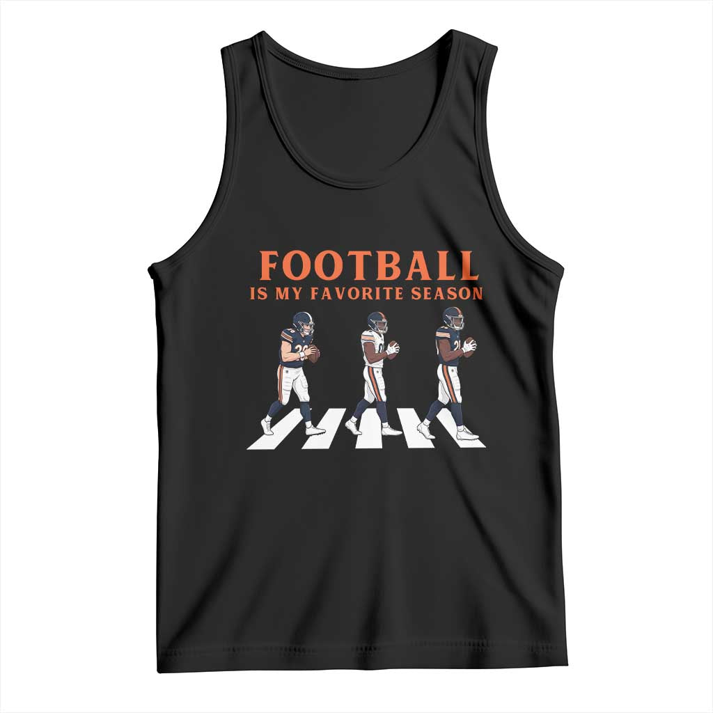 Football Is My Favorite Season Tank Top Funny Football Lover TS14 Black Print Your Wear