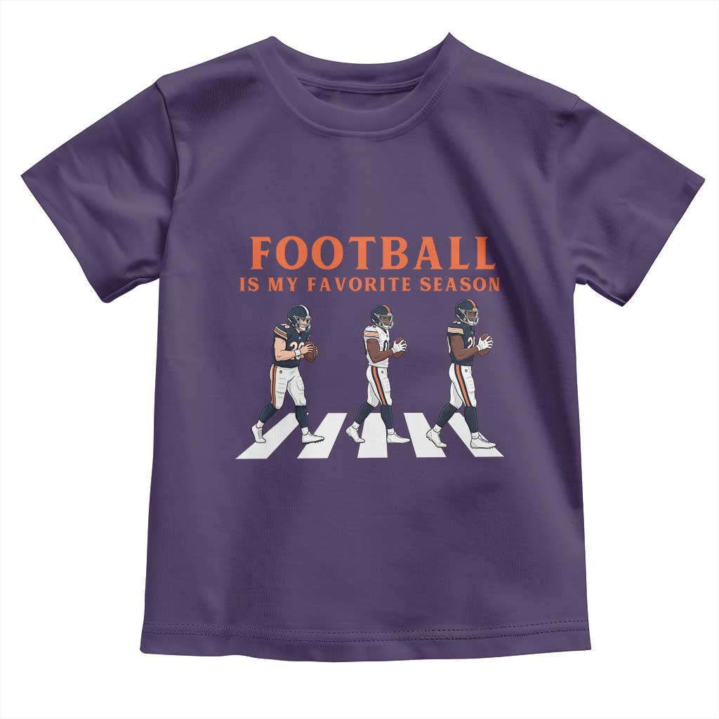 Football Is My Favorite Season Toddler T Shirt Funny Football Lover TS14 Purple Print Your Wear
