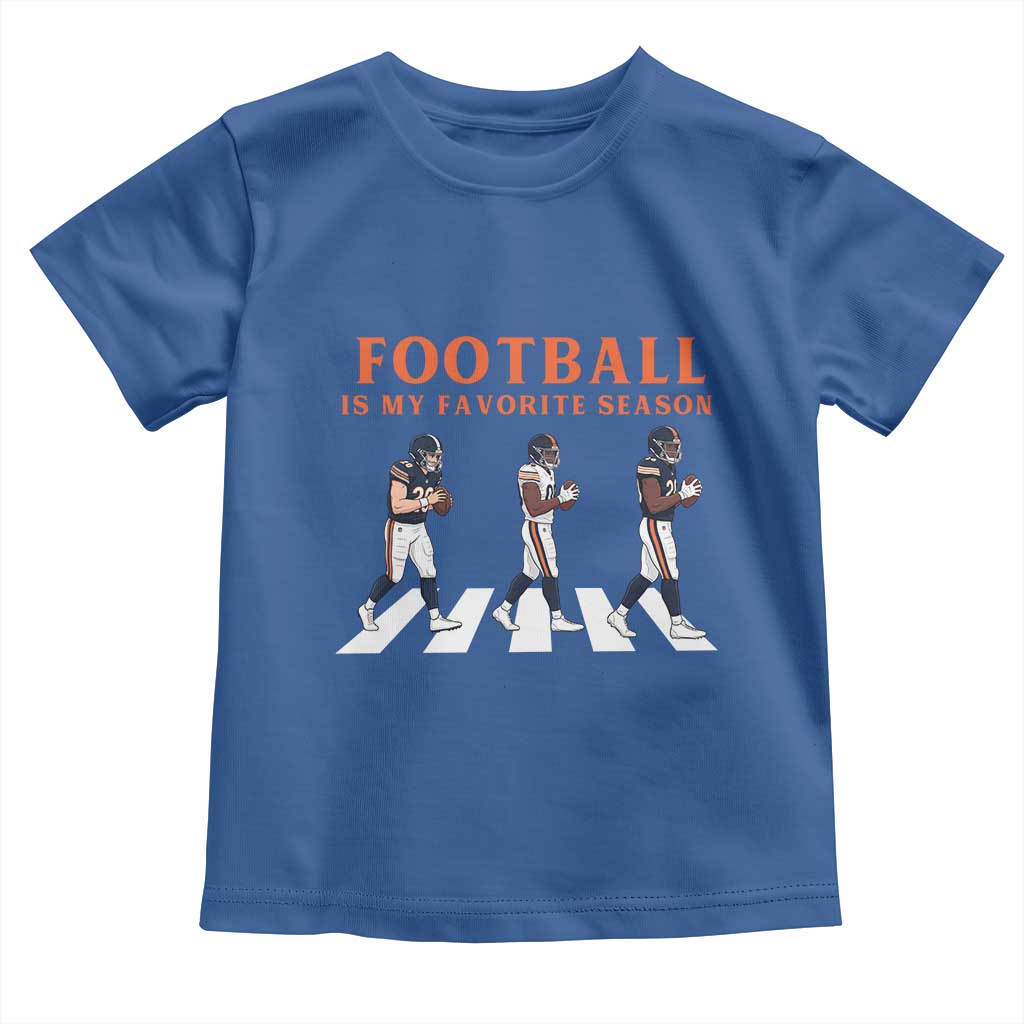 Football Is My Favorite Season Toddler T Shirt Funny Football Lover TS14 Royal Blue Print Your Wear