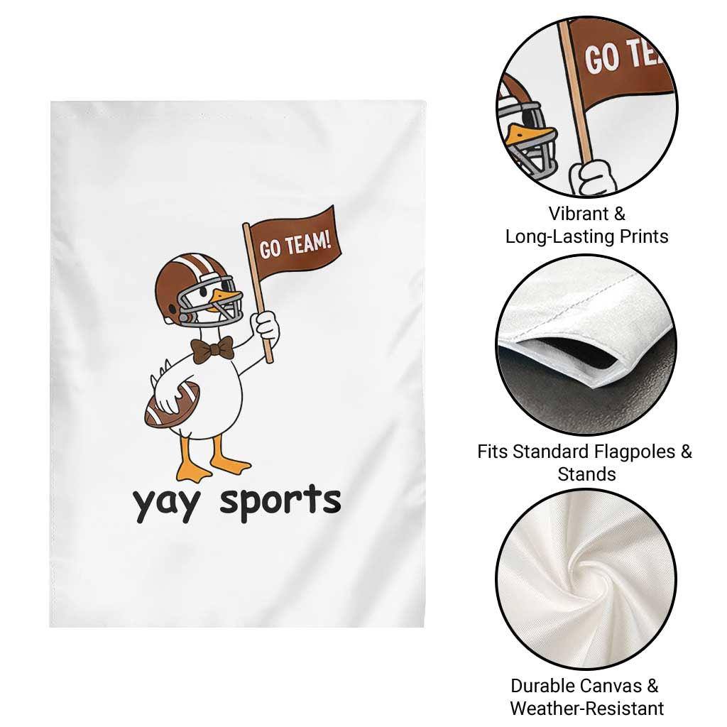 Silly Goose Football Garden Flag Yays Sport TS14 Print Your Wear
