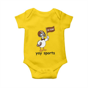 Silly Goose Football Baby Onesie Yays Sport TS14 Daisy Print Your Wear