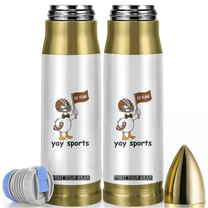 Silly Goose Football Bullet Tumbler Yays Sport TS14 White Print Your Wear