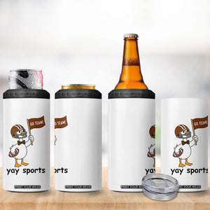 Silly Goose Football 4 in 1 Can Cooler Tumbler Yays Sport TS14 Print Your Wear