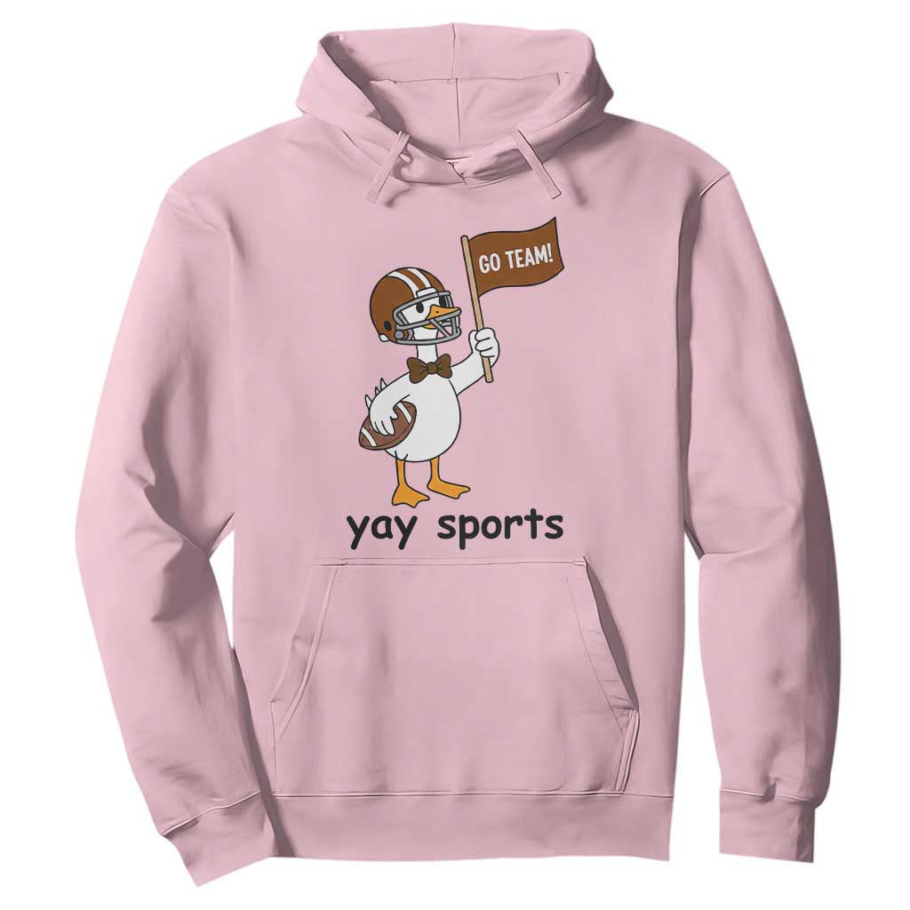 Silly Goose Football Hoodie Yays Sport TS14 Light Pink Print Your Wear