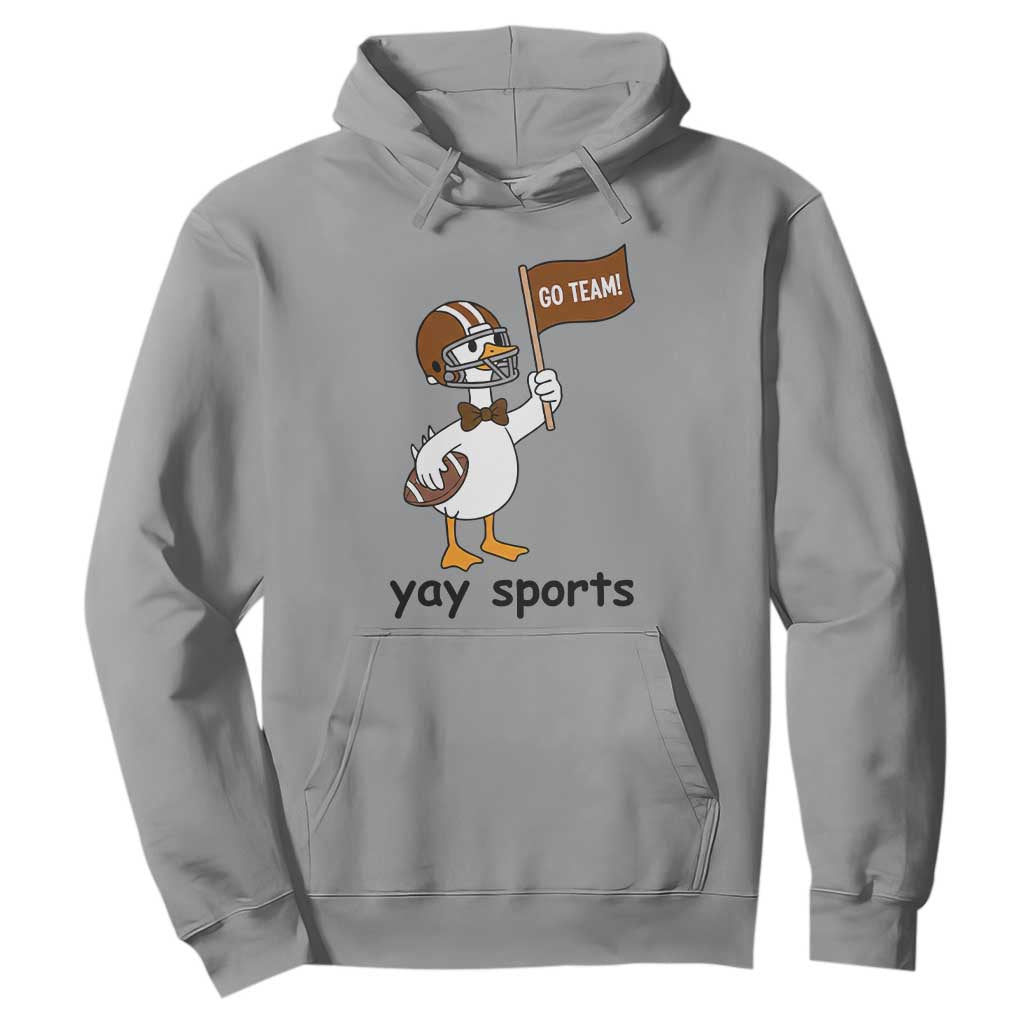 Silly Goose Football Hoodie Yays Sport TS14 Sport Gray Print Your Wear