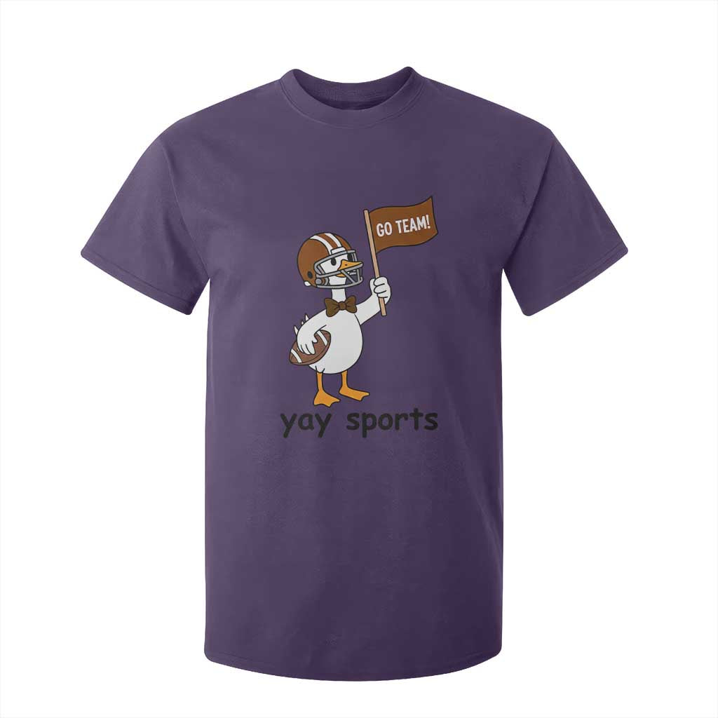 Silly Goose Football T Shirt For Kid Yays Sport TS14 Purple Print Your Wear