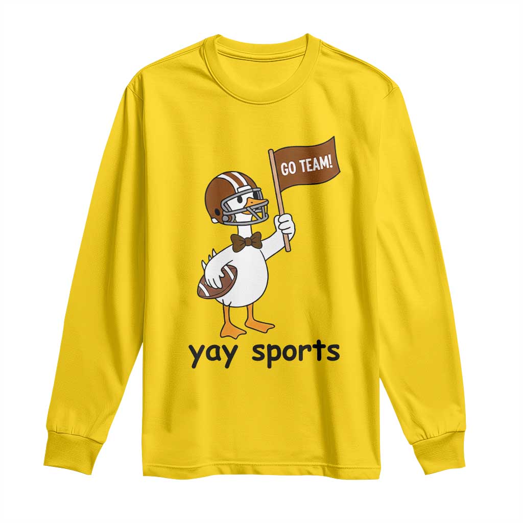 Silly Goose Football Long Sleeve Shirt Yays Sport TS14 Daisy Print Your Wear