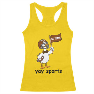 Silly Goose Football Racerback Tank Top Yays Sport TS14 Daisy Print Your Wear
