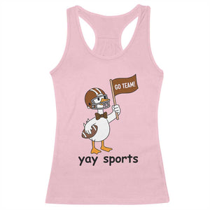 Silly Goose Football Racerback Tank Top Yays Sport TS14 Light Pink Print Your Wear