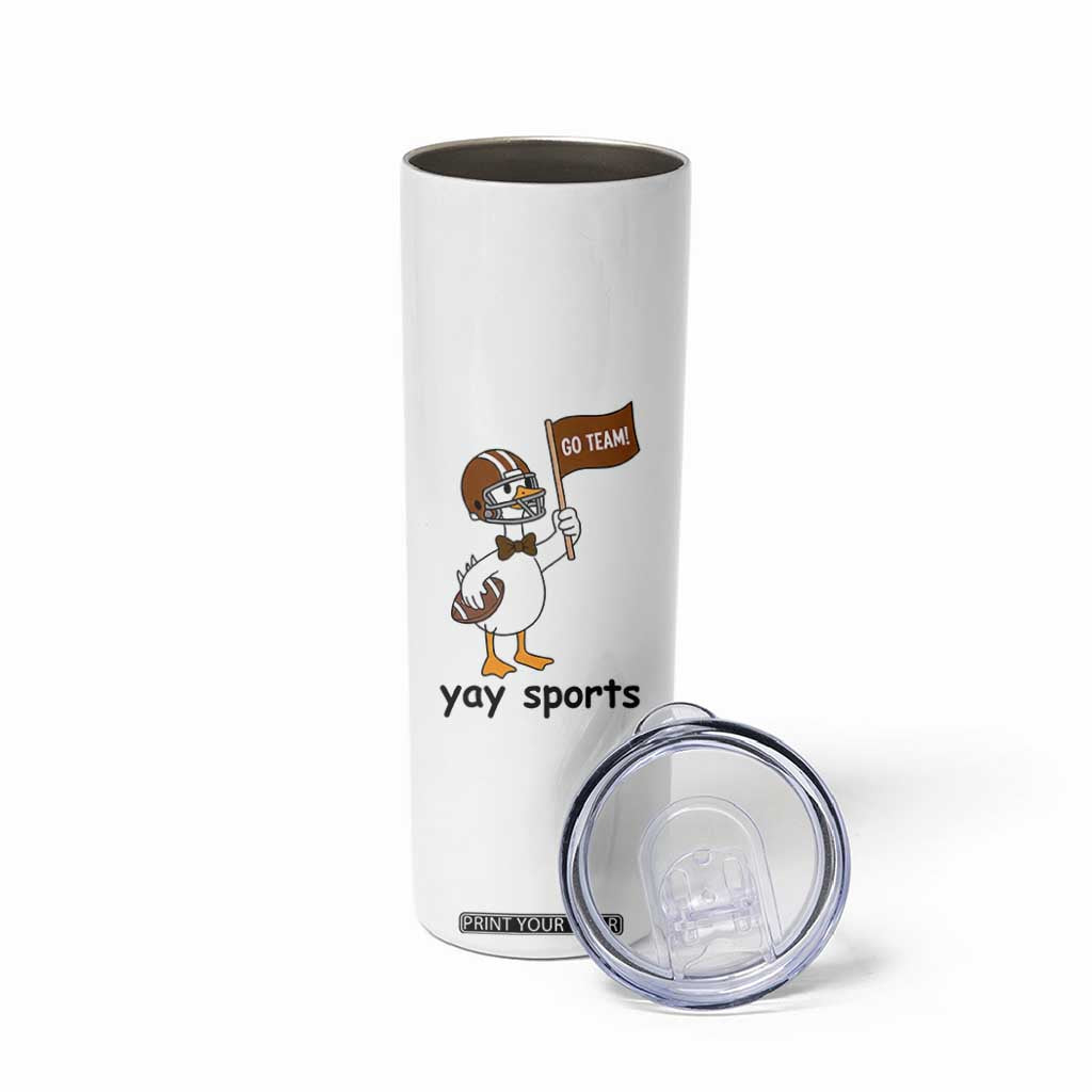 Silly Goose Football Skinny Tumbler Yays Sport TS14 Print Your Wear
