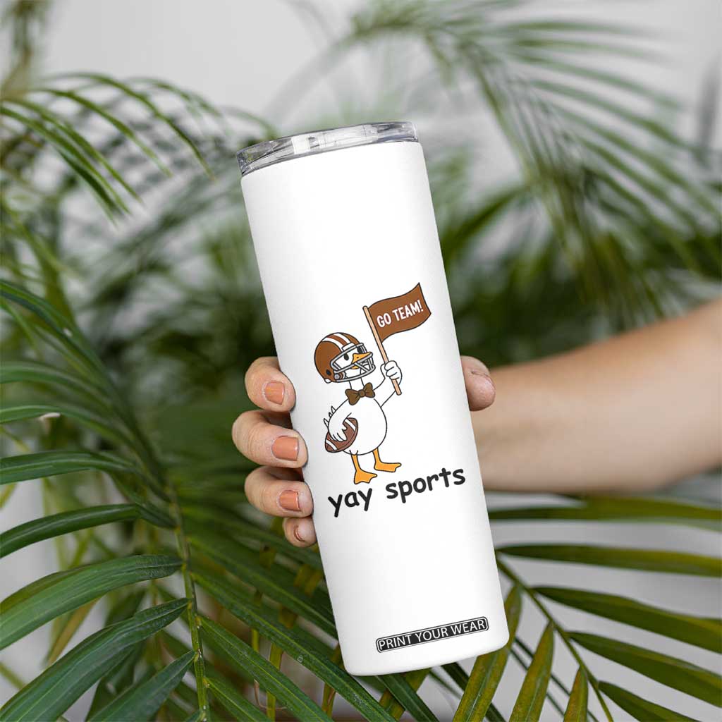 Silly Goose Football Skinny Tumbler Yays Sport TS14 Print Your Wear