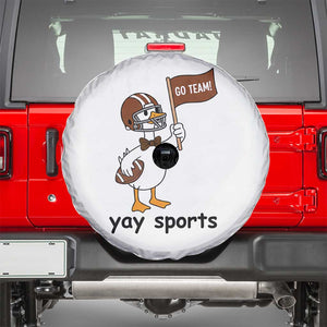 Silly Goose Football Spare Tire Cover Yays Sport TS14 White Print Your Wear