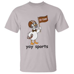 Silly Goose Football T Shirt Yays Sport TS14 Ice Gray Print Your Wear