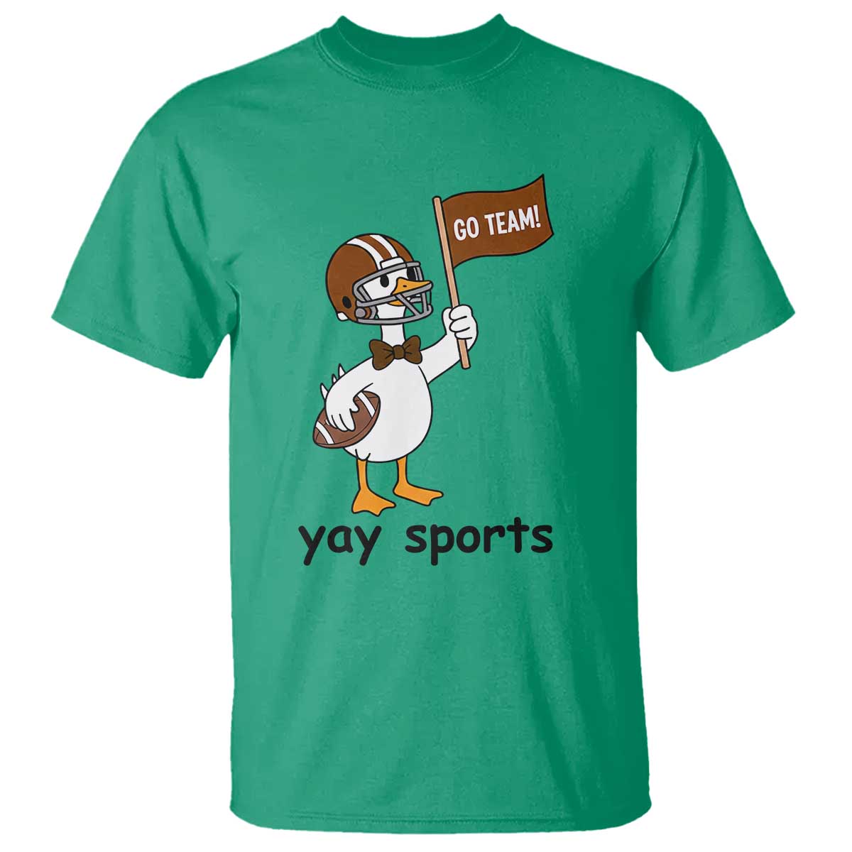 Silly Goose Football T Shirt Yays Sport TS14 Irish Green Print Your Wear