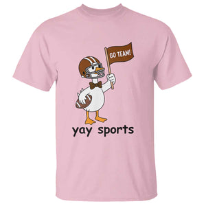 Silly Goose Football T Shirt Yays Sport TS14 Light Pink Print Your Wear