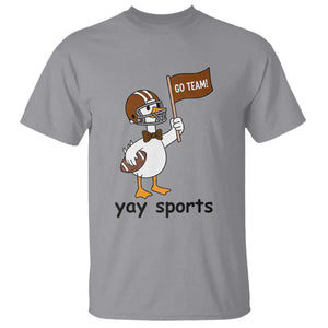 Silly Goose Football T Shirt Yays Sport TS14 Sport Gray Print Your Wear