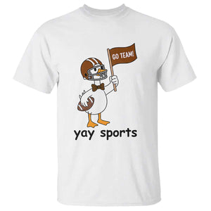 Silly Goose Football T Shirt Yays Sport TS14 White Print Your Wear