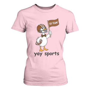 Silly Goose Football T Shirt For Women Yays Sport TS14 Light Pink Print Your Wear