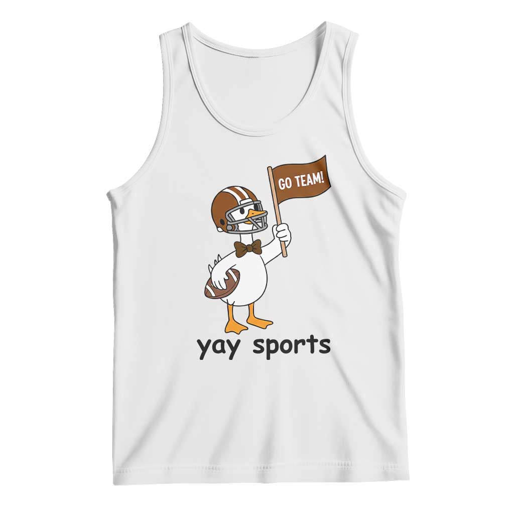 Silly Goose Football Tank Top Yays Sport TS14 White Print Your Wear