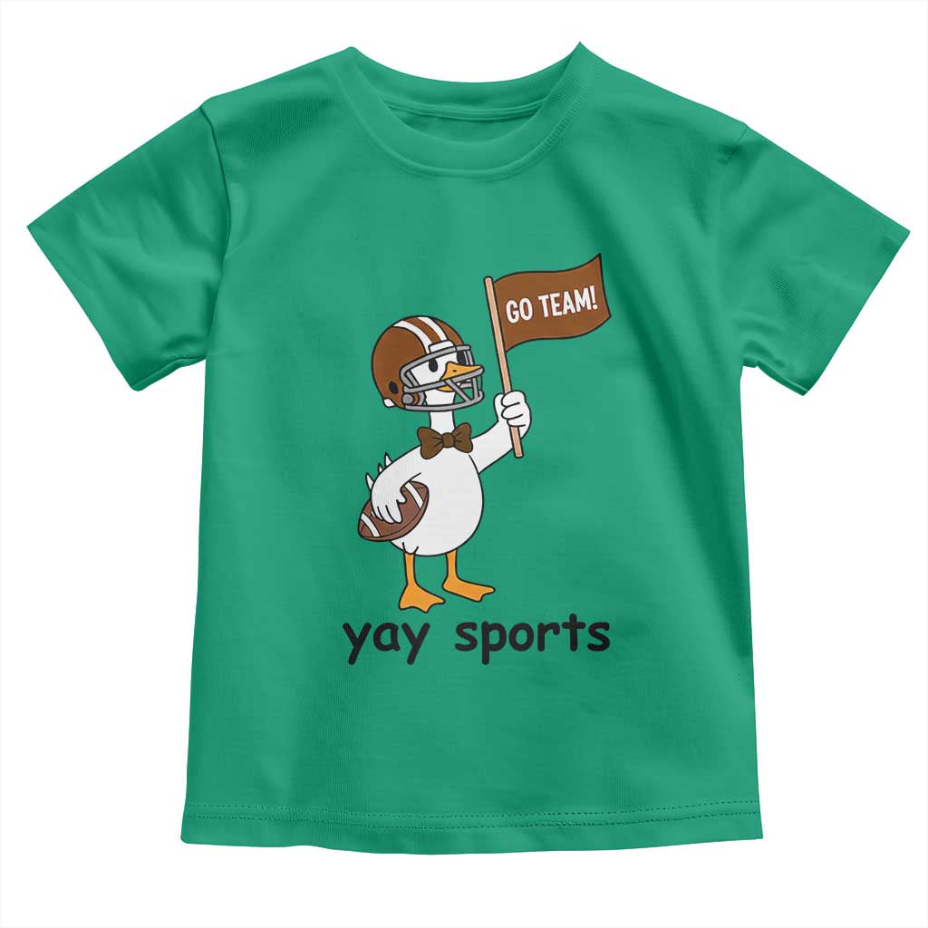 Silly Goose Football Toddler T Shirt Yays Sport TS14 Irish Green Print Your Wear