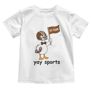 Silly Goose Football Toddler T Shirt Yays Sport TS14 White Print Your Wear