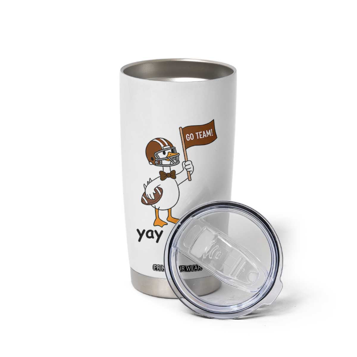 Silly Goose Football Tumbler Cup Yays Sport TS14 Print Your Wear