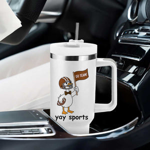 Silly Goose Football Tumbler With Handle Yays Sport TS14 Print Your Wear
