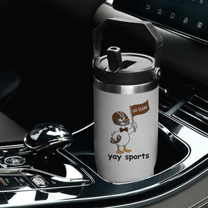 Silly Goose Football Flip Straw Tumbler Yays Sport TS14 Print Your Wear