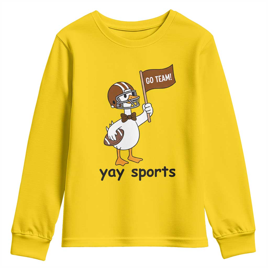 Silly Goose Football Youth Sweatshirt Yays Sport TS14 Daisy Print Your Wear