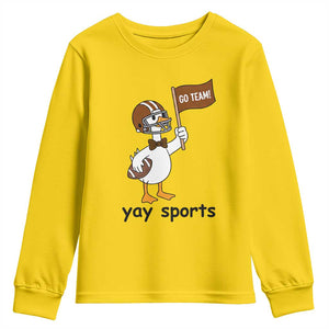 Silly Goose Football Youth Sweatshirt Yays Sport TS14 Daisy Print Your Wear