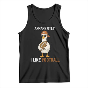 Funny Goose Football Tank Top Apparently I Like Football TS14 Black Print Your Wear