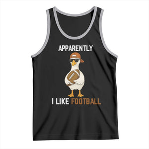Funny Goose Football Tank Top Apparently I Like Football TS14 Black Athletic Heather Print Your Wear