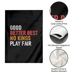 Good Better Best Chicago Pro Football Mantra Garden Flag No Kings Protest Stop Sign TS14 Print Your Wear