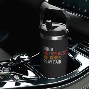 Good Better Best Chicago Pro Football Mantra Flip Straw Tumbler No Kings Protest Stop Sign TS14 Print Your Wear