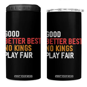 Good Better Best Chicago Pro Football Mantra 4 in 1 Can Cooler Tumbler No Kings Protest Stop Sign TS14 One Size: 16 oz Black Print Your Wear
